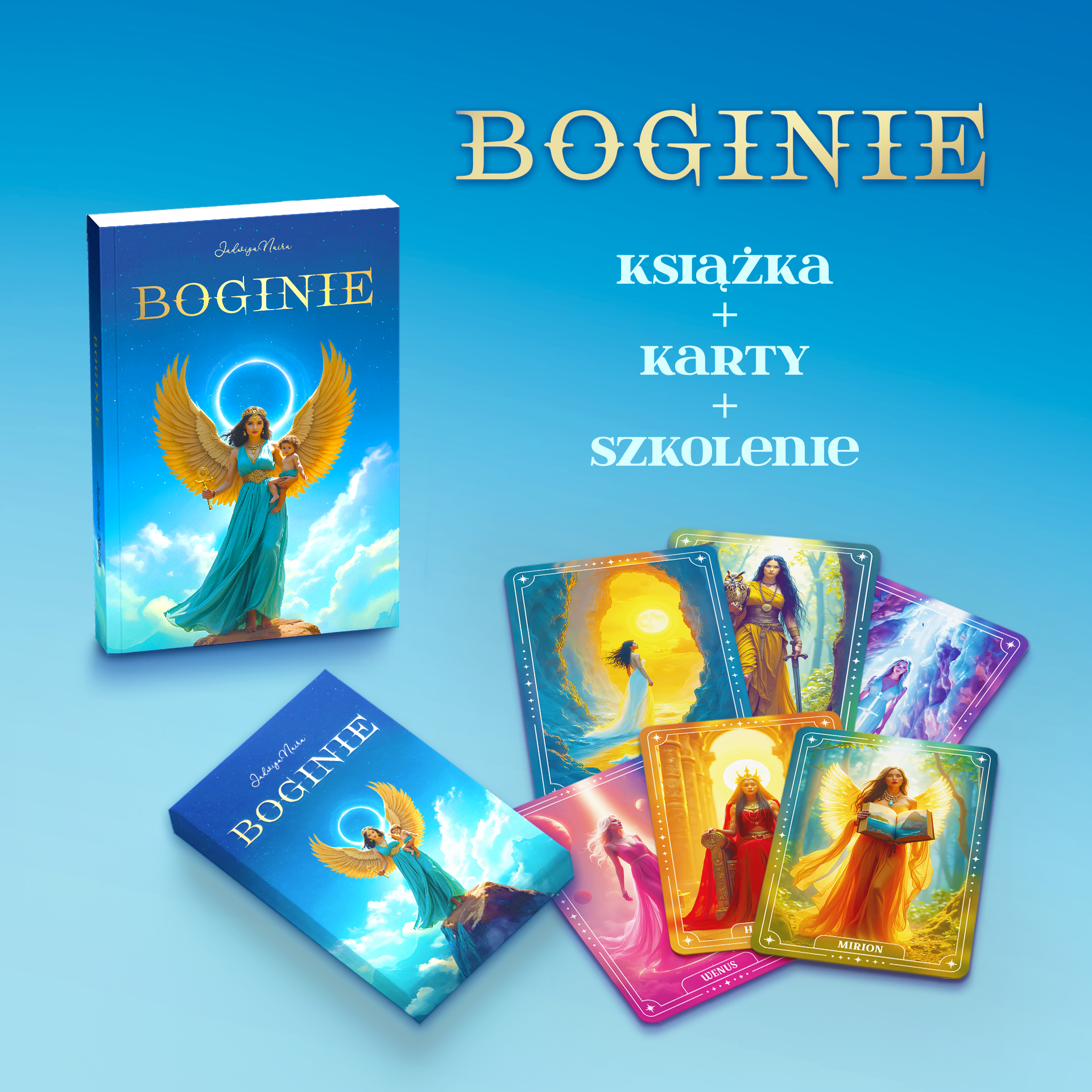 PREMIERA! Zestaw "BOGINIE" – Książka + Karty + Warsztat ONLINE